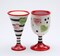 Ceramic Wine & Martini Cup Salt & Pepper Shakers, Home Décor, Gift for Her or Mom, Kitchen Décor, Valentine’s Day Décor, Romantic Decor
